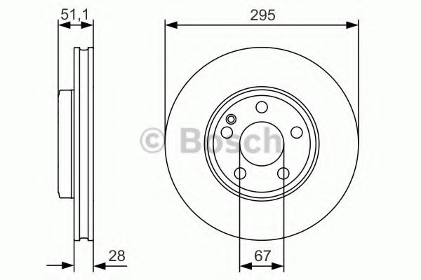 Disc frana MERCEDES GLA-CLASS (X156) (2013 - 2016) BOSCH 0 986 479 A01 piesa NOUA