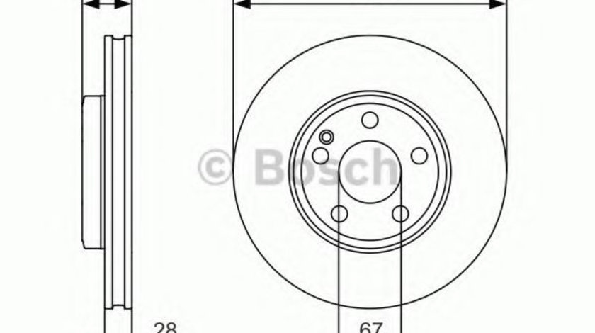 Disc frana MERCEDES GLA-CLASS (X156) (2013 - 2016) BOSCH 0 986 479 A01 piesa NOUA