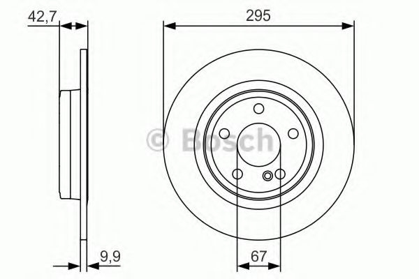 Disc frana MERCEDES GLA-CLASS (X156) (2013 - 2016) BOSCH 0 986 479 A04 piesa NOUA