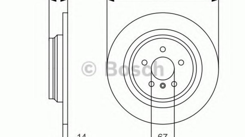 Disc frana MERCEDES GLE Cupe (C292) (2015 - 2016) BOSCH 0 986 479 D10 piesa NOUA