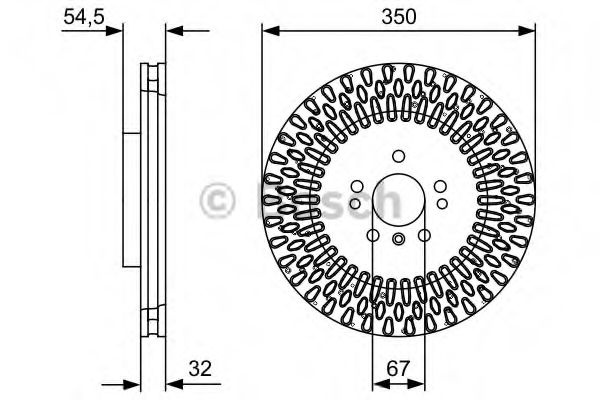 Disc frana MERCEDES GLE Cupe (C292) (2015 - 2016) BOSCH 0 986 479 D09 piesa NOUA