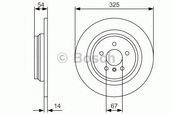 Disc frana MERCEDES GLE (W166) (2015 - 2016) BOSCH 0 986 479 D10 piesa NOUA