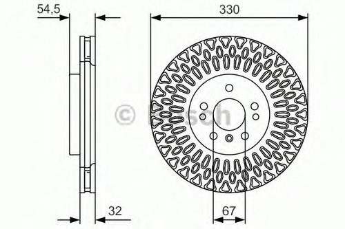 Disc frana MERCEDES GLE (W166) (2015 - 2016) BOSCH 0 986 479 D08 piesa NOUA
