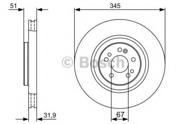 Disc frana MERCEDES M-CLASS (W163) (1998 - 2005) BOSCH 0 986 479 405 piesa NOUA