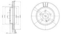 Disc frana MERCEDES M-CLASS (W163) (1998 - 2005) D...