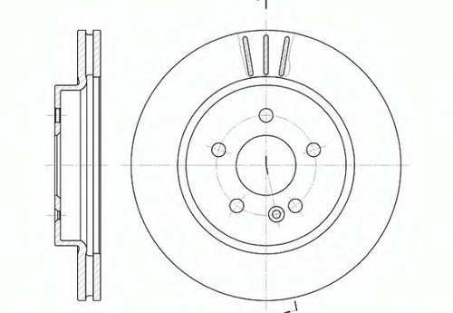 Disc frana MERCEDES M-CLASS (W163) (1998 - 2005) REMSA 6782.10 piesa NOUA