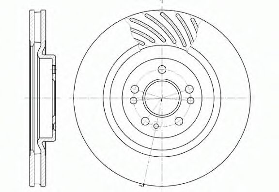 Disc frana MERCEDES M-CLASS (W163) (1998 - 2005) REMSA 6644.10 piesa NOUA