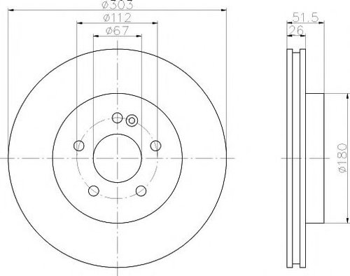 Disc frana MERCEDES M-CLASS (W163) (1998 - 2005) TEXTAR 92089905 piesa NOUA