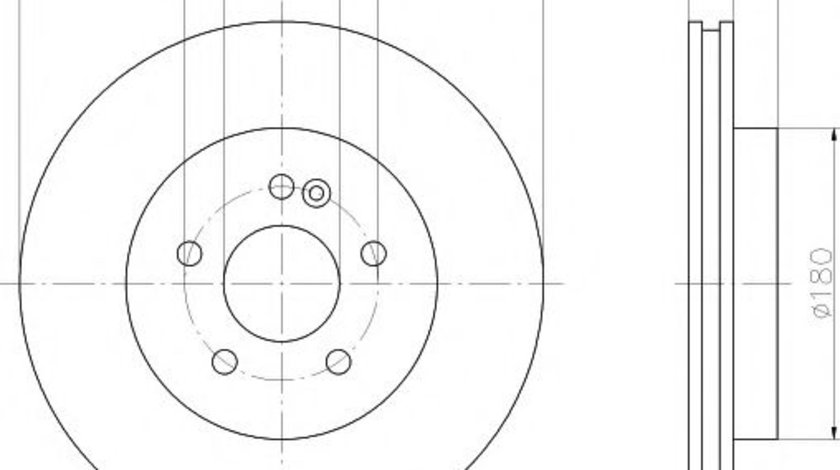 Disc frana MERCEDES M-CLASS (W163) (1998 - 2005) TEXTAR 92089905 piesa NOUA