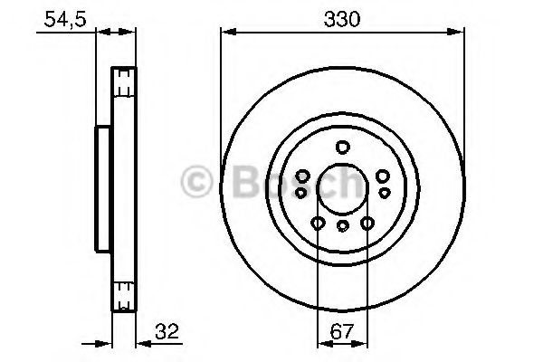 Disc frana MERCEDES M-CLASS (W164) (2005 - 2011) BOSCH 0 986 479 269 piesa NOUA