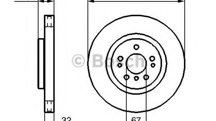 Disc frana MERCEDES M-CLASS (W164) (2005 - 2011) BOSCH 0 986 479 269 piesa NOUA