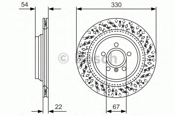 Disc frana MERCEDES M-CLASS (W166) (2011 - 2016) BOSCH 0 986 479 D11 piesa NOUA