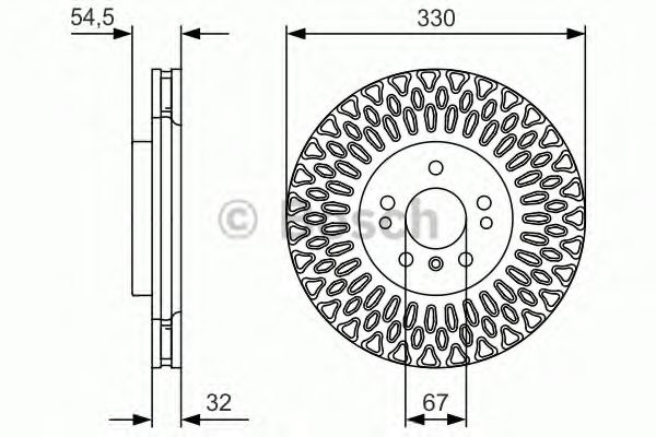 Disc frana MERCEDES M-CLASS (W166) (2011 - 2016) BOSCH 0 986 479 D08 piesa NOUA