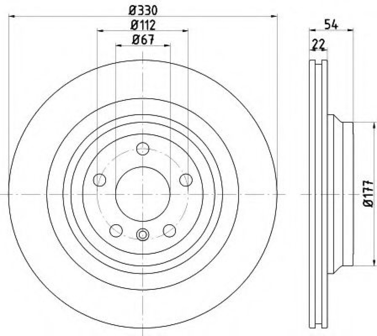 Disc frana MERCEDES M-CLASS (W166) (2011 - 2016) TEXTAR 92273505 piesa NOUA