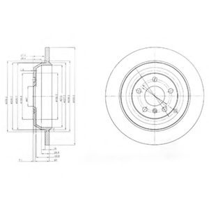Disc frana MERCEDES R-CLASS (W251, V251) (2006 - 2016) DELPHI BG4031 piesa NOUA