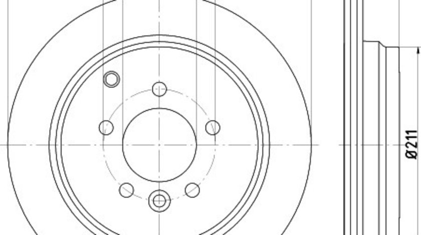 Disc frana MERCEDES S-CLASS Cupe (C216) (2006 - 2013) KRIEGER 0950004125 piesa NOUA