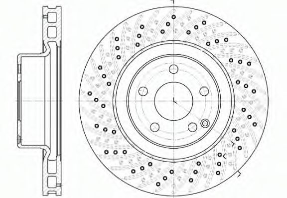 Disc frana MERCEDES S-CLASS (W220) (1998 - 2005) REMSA 6780.10 piesa NOUA