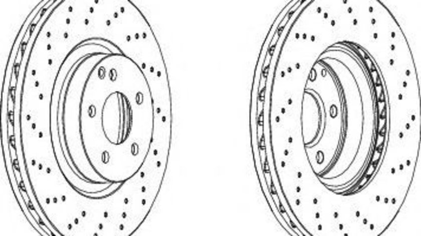 Disc frana MERCEDES S-CLASS (W221) (2005 - 2013) FERODO DDF1769C-1 piesa NOUA