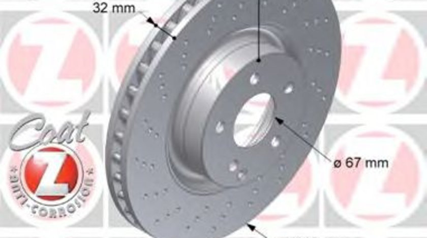 Disc frana MERCEDES S-CLASS (W221) (2005 - 2013) ZIMMERMANN 400.3659.20 piesa NOUA