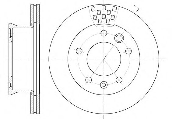 Disc frana MERCEDES SPRINTER 4-t bus (904) (1996 - 2006) REMSA 6461.10 piesa NOUA