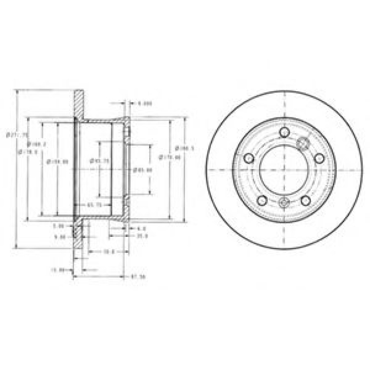 Disc frana MERCEDES SPRINTER 4-t platou / sasiu (904) (1996 - 2006) DELPHI BG3237 piesa NOUA