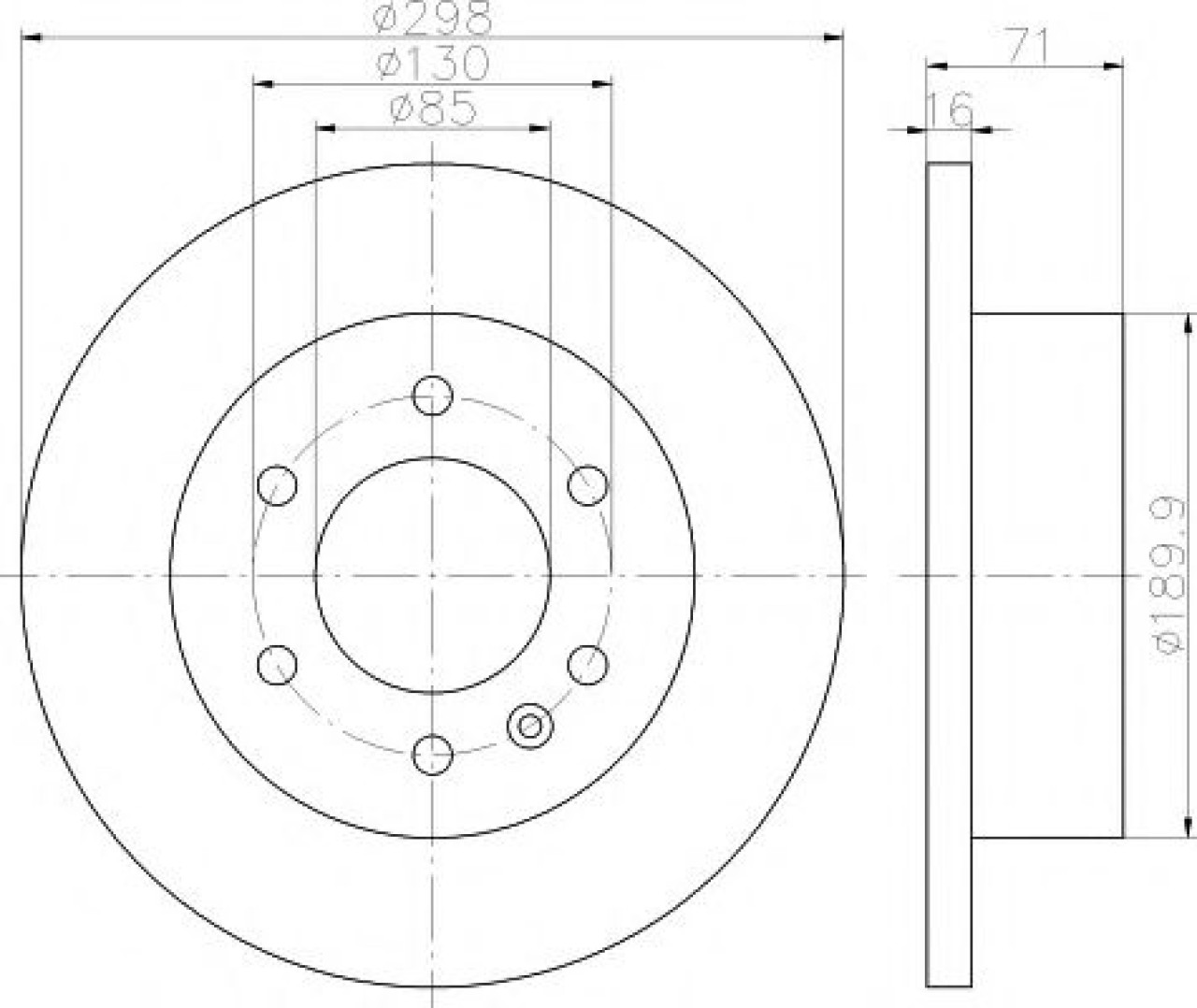 Disc frana MERCEDES SPRINTER 5-t bus (2006 - 2016) TEXTAR 93143303 piesa NOUA