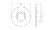 Disc frana Mercedes T2/LN1 platou / sasiu 1986-199...