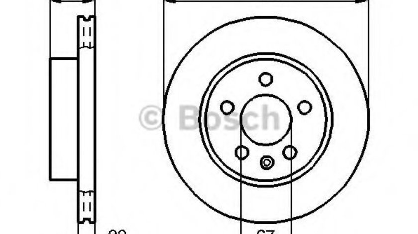 Disc frana MERCEDES V-CLASS (638/2) (1996 - 2003) BOSCH 0 986 479 B53 piesa NOUA