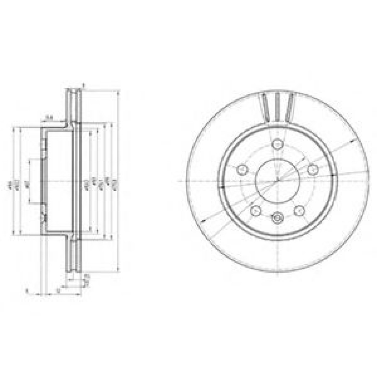 Disc frana MERCEDES V-CLASS (638/2) (1996 - 2003) DELPHI BG3296 piesa NOUA