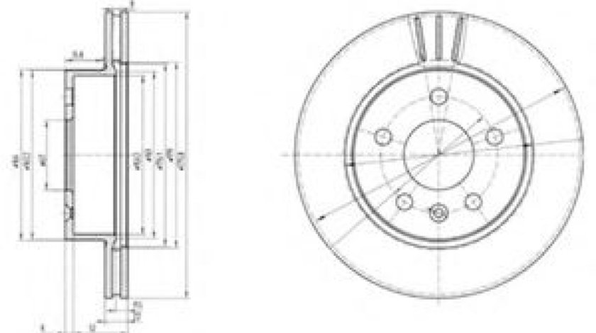 Disc frana MERCEDES V-CLASS (638/2) (1996 - 2003) DELPHI BG3296 piesa NOUA