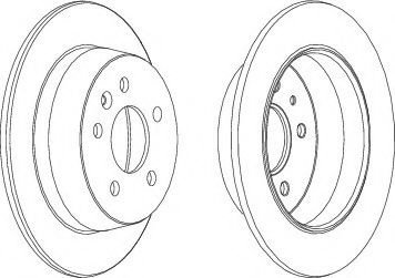 Disc frana MERCEDES V-CLASS (638/2) (1996 - 2003) FERODO DDF861 piesa NOUA