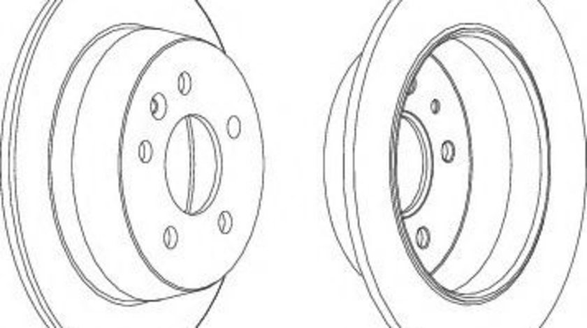 Disc frana MERCEDES V-CLASS (638/2) (1996 - 2003) FERODO DDF861 piesa NOUA