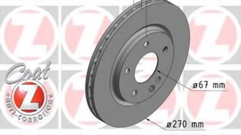 Disc frana MERCEDES VANEO (414) (2002 - 2005) ZIMMERMANN 400.3623.20 piesa NOUA