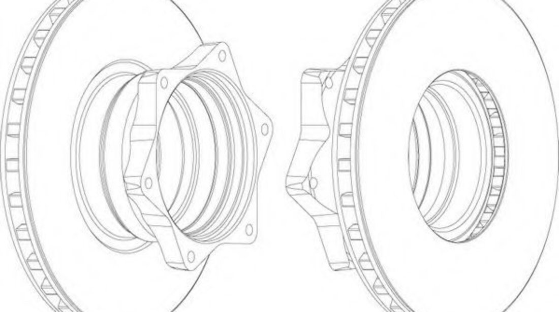 Disc frana MERCEDES VARIO cabina cu motor (1996 - 2016) FERODO FCR165A piesa NOUA