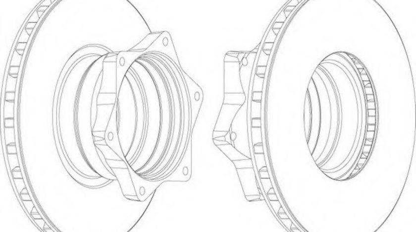 Disc frana MERCEDES VARIO combi (1996 - 2016) FERODO FCR165A piesa NOUA