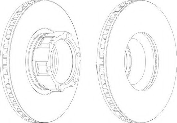 Disc frana MERCEDES VARIO platou / sasiu (1996 - 2016) FERODO FCR119A piesa NOUA