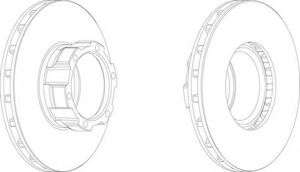 Disc frana MERCEDES VARIO platou / sasiu (1996 - 2016) FERODO FCR162A piesa NOUA