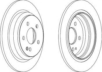 Disc frana MERCEDES VIANO (W639) (2003 - 2016) FERODO DDF1234 piesa NOUA