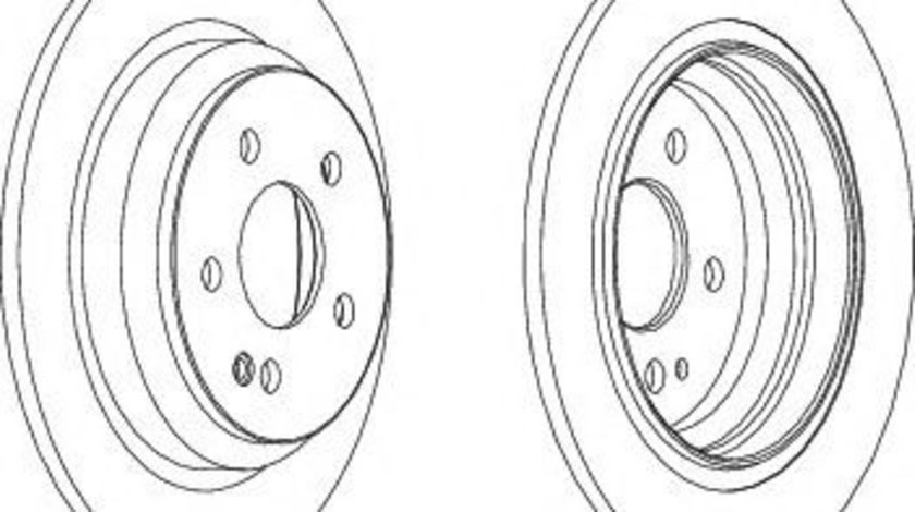 Disc frana MERCEDES VIANO (W639) (2003 - 2016) FERODO DDF1234 piesa NOUA