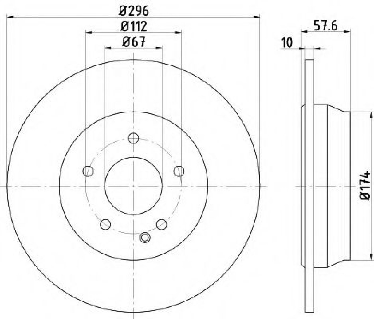Disc frana MERCEDES VIANO (W639) (2003 - 2016) TEXTAR 93123503 piesa NOUA