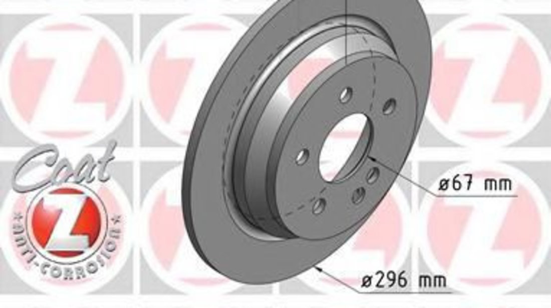 Disc frana MERCEDES VIANO (W639) (2003 - 2016) ZIMMERMANN 400.6473.20 piesa NOUA