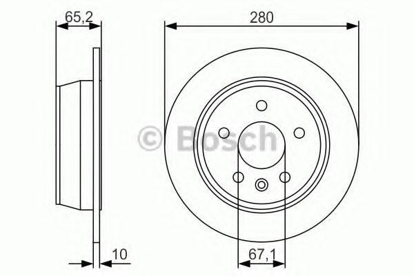 Disc frana MERCEDES VITO bus (638) (1996 - 2003) BOSCH 0 986 479 S02 piesa NOUA