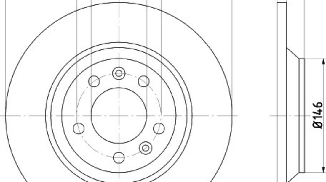 Disc frana MERCEDES VITO bus (638) (1996 - 2003) KRIEGER 0950004256 piesa NOUA