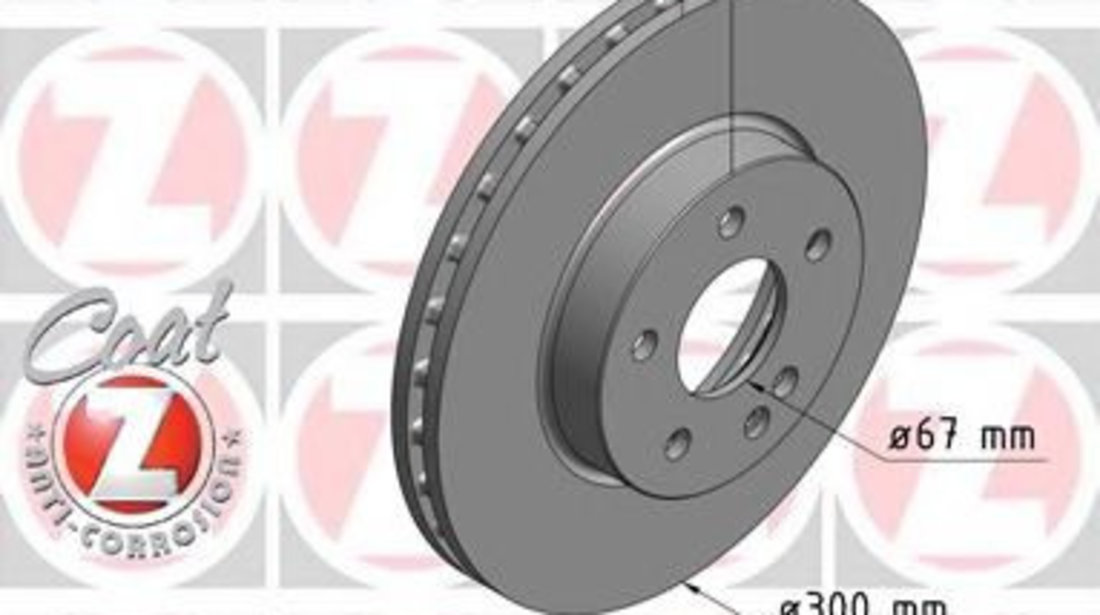 Disc frana MERCEDES VITO bus (W639) (2003 - 2016) ZIMMERMANN 400.6472.20 piesa NOUA