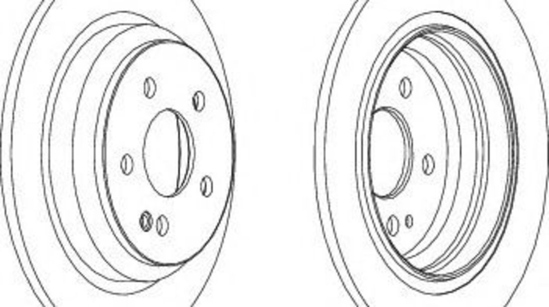 Disc frana MERCEDES VITO bus (W639) (2003 - 2016) FERODO DDF1234 piesa NOUA