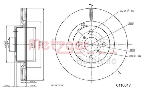 Disc Frana Metzger Csnbb Toyota 6110817