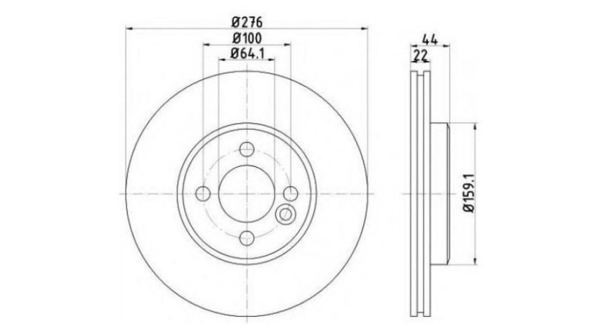 Disc frana MINI MINI Cabriolet (R52) 2004-2007 #2 0986478606