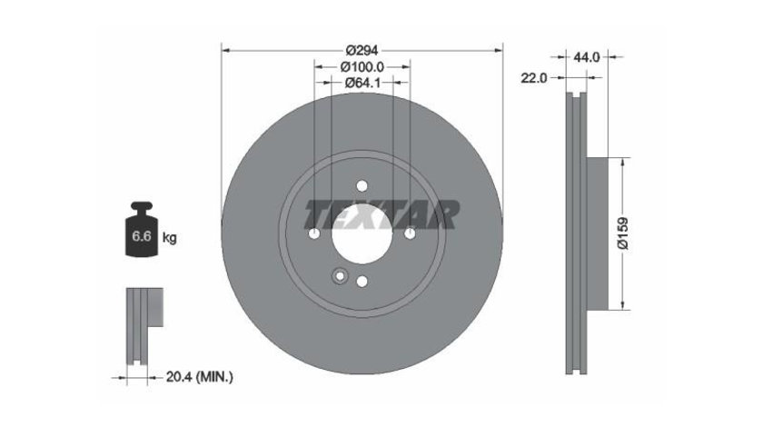 Disc frana MINI MINI Cabriolet (R52) 2004-2007 #2 0986479438