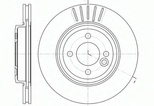 Disc frana MINI MINI Cabriolet (R52) (2004 - 2007) REMSA 6624.10 piesa NOUA