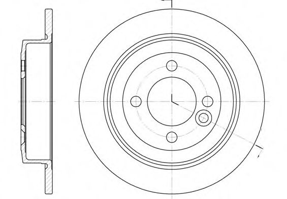 Disc frana MINI MINI Cabriolet (R52) (2004 - 2007) REMSA 6629.00 piesa NOUA